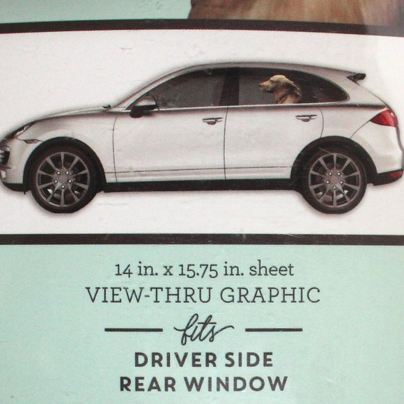 New Joy Riders Dog Pet Passenger Car Window Cling for Driver's Side Rear Window - Picture 4 of 8